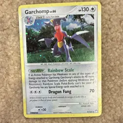 Pokemon Garchomp 9/123 Mysterious Treasures Stage 2 HP130 Rare Holo Dragon 2007 - Image 1
