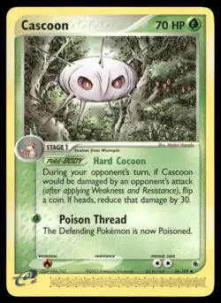 Cascoon #26/109 Ruby and Sapphire Pokemon (1N) - Image 1