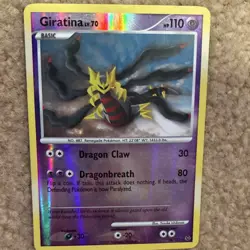 Pokemon Giratina Lv.70 Platinum 28/127 2009 Basic HP110 Holo Dragon 30 80 - Image 1
