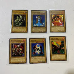 1996 Vintage Yu Gi Oh Card Lot Of 6 Vintage 1st Edition Ungraded Mixed - Image 1