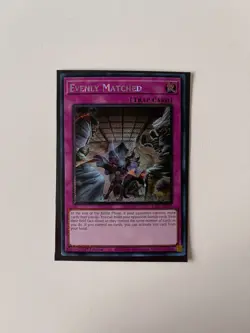 Yugioh Evenly Matched (Platinum Secret Rare) RA01-EN074 1st Ed NM - Image 1