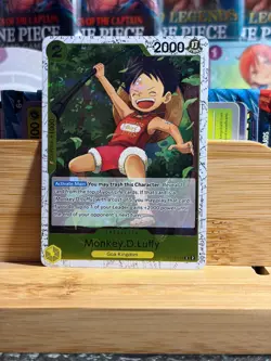 MONKEY.D.LUFFY 014 Premium Booster -The Best- Vol. 2 Pirate Foil One Piece NM - Image 1
