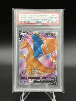 Charizard V (SWSH050 Promo Holo) - SWSH: Sword & Shield Promo Cards - PSA 10 - Image 1