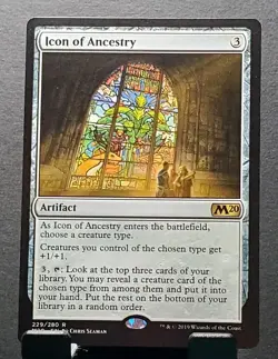MTG 229/280 ICON OF ANCESTRY M20 Rare card⚔LP - Image 1