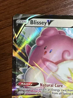 Blissey V Ultra Rare Holo Card 119/198 Sword & Shield Chilling Reign Pokemon TCG - Image 2