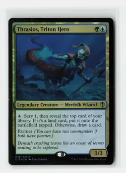 Thrasios, Triton Hero Commander 2016 Foil Magic The Gathering MTG Card - Image 1