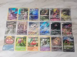 Lot Of 18 - Pokemon TCG Illustration Rare Card Assortment Full Arts Near Mint NM - Image 1
