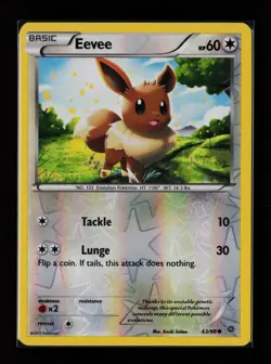 Eevee 63/98 Common Reverse Holo XY - Ancient Origins Pokemon Card - Image 1