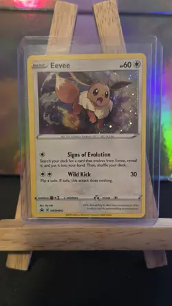 Eevee SWSH042 SWSH: Sword & Shield Promo Cards Holo NM - Image 1