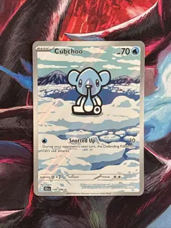 🔥Pokemon TCG Cubchoo Illustration Rare Card 109/086 English Black Bolt NM+🔥 - Image 1