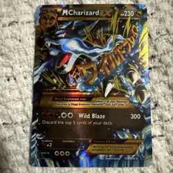 Mega M Charizard EX 108/106 Secret Rare XY Flashfire Holo Pokemon Card TCG - Image 2