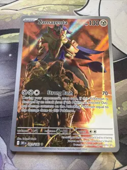 Zamazenta 201/182 Destined Rivals Illustration Rare Pokemon TCG Card NM - Image 1