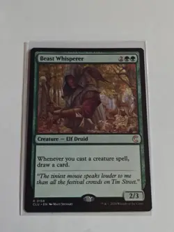 MTG Magic the Gathering Beast Whisperer NM 158 Ravnica Clue Edition - Image 1