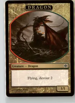 Dragon- Alara Reborn (ARb) #63/4- Token Regular - LP - MTG - Image 1