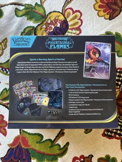Pokemon TCG Mega Evolution Phantasmal Flames Elite Trainer Box 65 Sleeves - Image 2