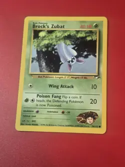 Pokemon Gym Heroes 74/132 Brock's Zubat - Image 1