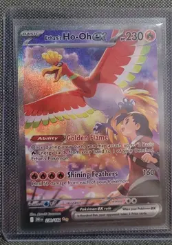 2025 Pokemon SV Destined Rivals DRI EN Ethan's Ho-Oh ex #230/182 - Image 1