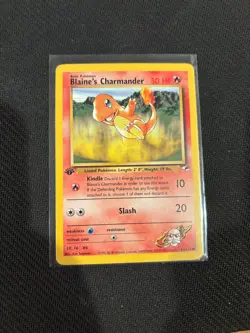 Blaine's Charmander [1st Edition] #61/132 Pokemon Gym Heroes - Image 1