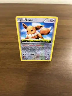 Pokemon Eevee Reverse Holo 80/111 XY: Furious Fists NM Condition - Image 1
