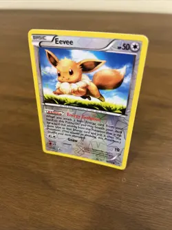 Pokemon Eevee Reverse Holo 80/111 XY: Furious Fists NM Condition - Image 2