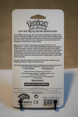 Pokemon Fossil Booster Blister Pack Aerodactyl Artwork 1999 WOTC Factory Sealed - Image 2