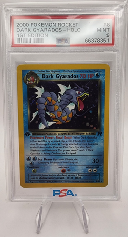 2000 Pokemon (Team) Rocket Dark Gyarados 1st Edition Holo PSA 9!! #8 - Image 1