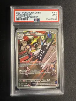 Pokemon : Stellar Crown #155/142 Archaludon PSA - Image 1