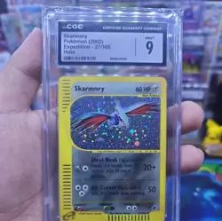 Pokemon Skarmory Expedition Holo Rare #27 CGC 9 Mint - Image 1