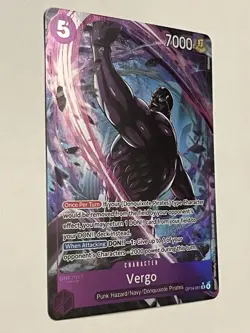 Vergo Rare (R) OP14-061 The Azure Sea's Seven Alternative Art English Foil - Image 2