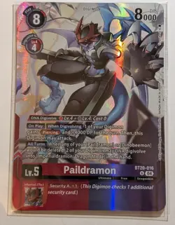 Digimon Paildramon & Dinobeemon Card Game Playmat &Card Set BandaiFest Exclusive - Image 3