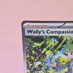 Pokemon TCG Mega Evolution Wally’s Compassion Trainer Card 186/132 Near Mint NM - Image 2