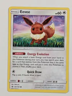 Eevee - 101/149 - Common Sun & Moon - Pokemon Card - NM - Image 1