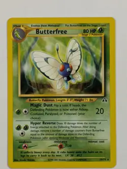 Butterfree - 19/75 - Rare Unlimited Neo Discovery - Pokemon Card - NM - Image 1