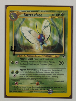 Butterfree - 19/75 - Rare Unlimited Neo Discovery - Pokemon Card - NM - Image 3