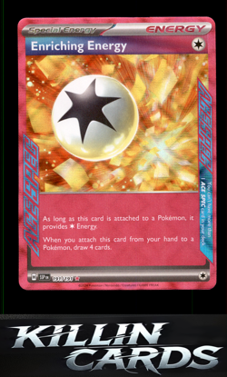 Enriching Energy 191/191 Pokemon ACE SPEC Rare SV08: Surging Sparks Card NM - Image 1
