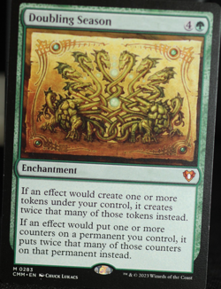 Doubling Season #283 Commander Masters Magic MTG Rare Enchantment Card - Image 1