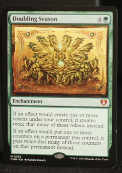 Doubling Season #283 Commander Masters Magic MTG Rare Enchantment Card - Image 2