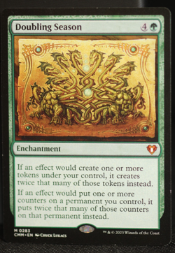 Doubling Season #283 Commander Masters Magic MTG Rare Enchantment Card - Image 3