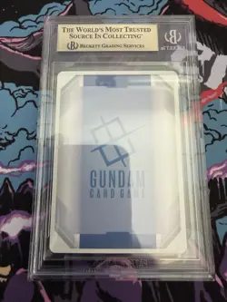 GUNDAM TCG CARD GAME THE WITCH AND THE BRIDE GD01-117 R+ FOIL ENGLISH BGS 9.5 - Image 2