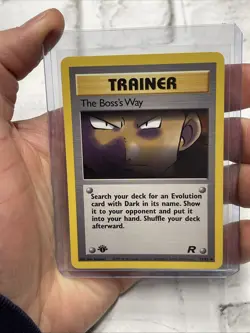 Pokemon 1st Edition The Boss's Way 73/82 Team Rocket Pokemon Card Vintage Vtg NM - Image 1