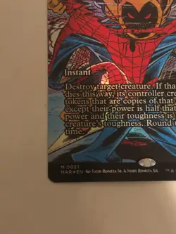 magic the gathering Spider-Man’s Saw in Half Borderless Foil Near Mint - Image 5
