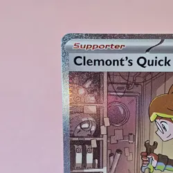 Clemonts Quick Wit 243/191 - Pokemon TCG Surging Sparks Special Illustration NM - Image 2