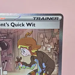 Clemonts Quick Wit 243/191 - Pokemon TCG Surging Sparks Special Illustration NM - Image 3