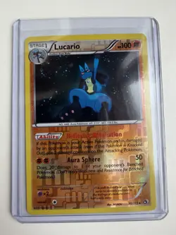 Pokemon TCG Lucario Legendary Treasures Reverse Holo Rare 80/113 LP - Image 1