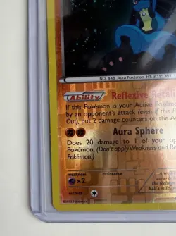 Pokemon TCG Lucario Legendary Treasures Reverse Holo Rare 80/113 LP - Image 3