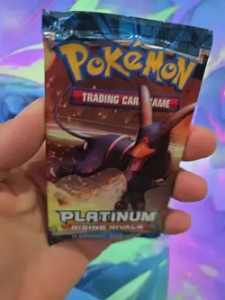 Pokemon Platinum Rising Rivals Booster Pack NEW FACTORY SEALED HOUNDOOM Art 2009 - Image 4