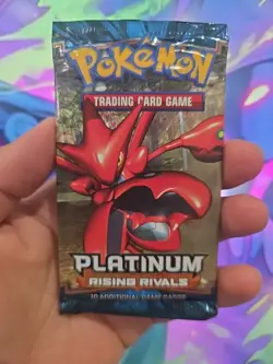 Pokemon Platinum Rising Rivals Booster Pack NEW FACTORY SEALED SCISOR Art 2009 - Image 3