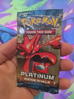 Pokemon Platinum Rising Rivals Booster Pack NEW FACTORY SEALED SCISOR Art 2009 - Image 4