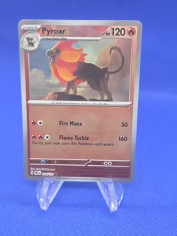 Pokemon Prismatic Evolutions Pyroar 016/131 Master Ball Pattern NM - Image 1