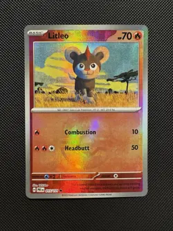 Pokemon TCG Litleo 015/131 (Master Ball Pattern) SV: Prismatic Evolutions NM - Image 1